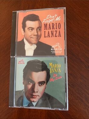Mario Lanza 'Don't Forget Me' & 'Be My Love' — RCA Victor CDs, Orange & Teal
